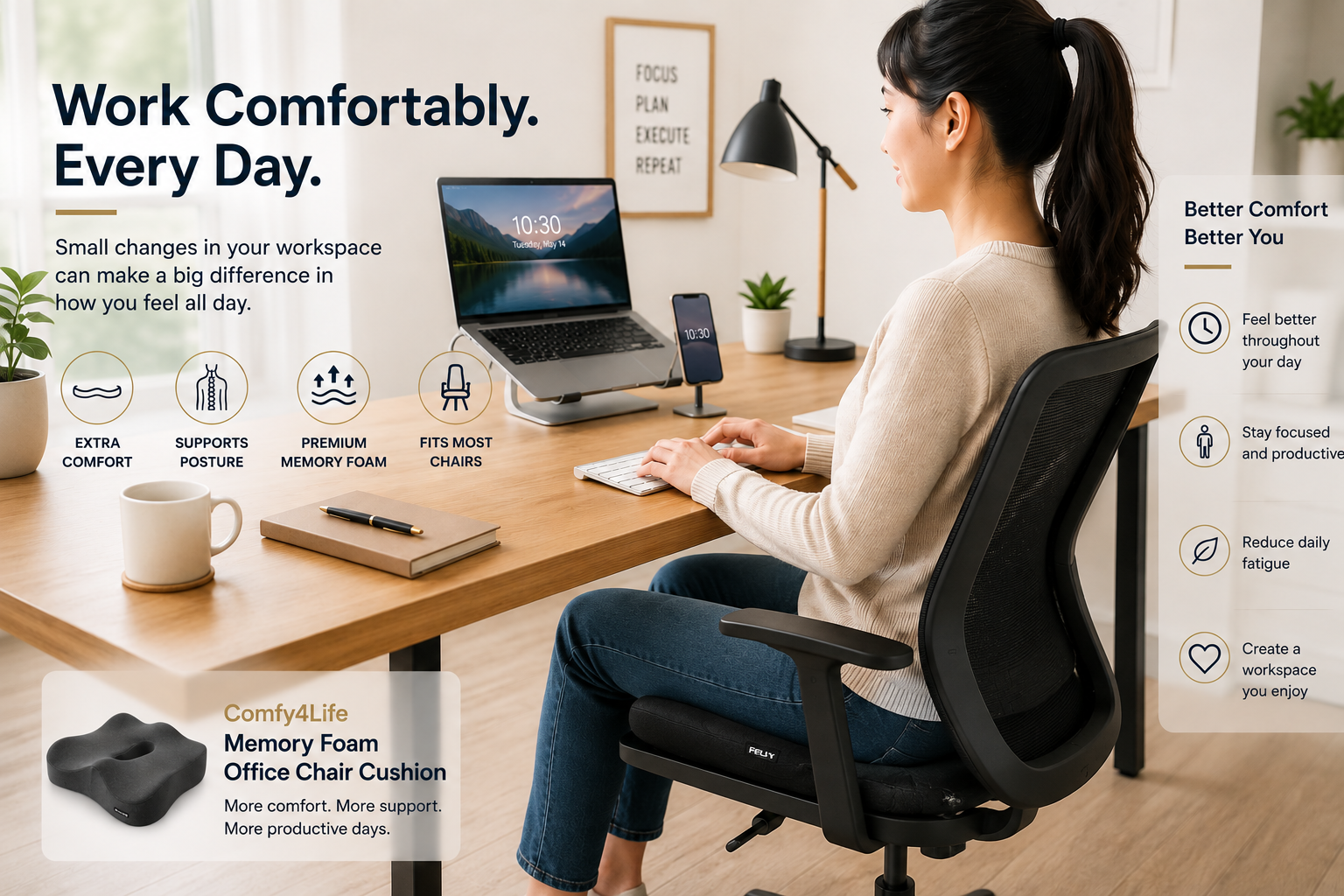 Sitting All Day? 7 Simple Ways to Make Your Workspace More Comfortable