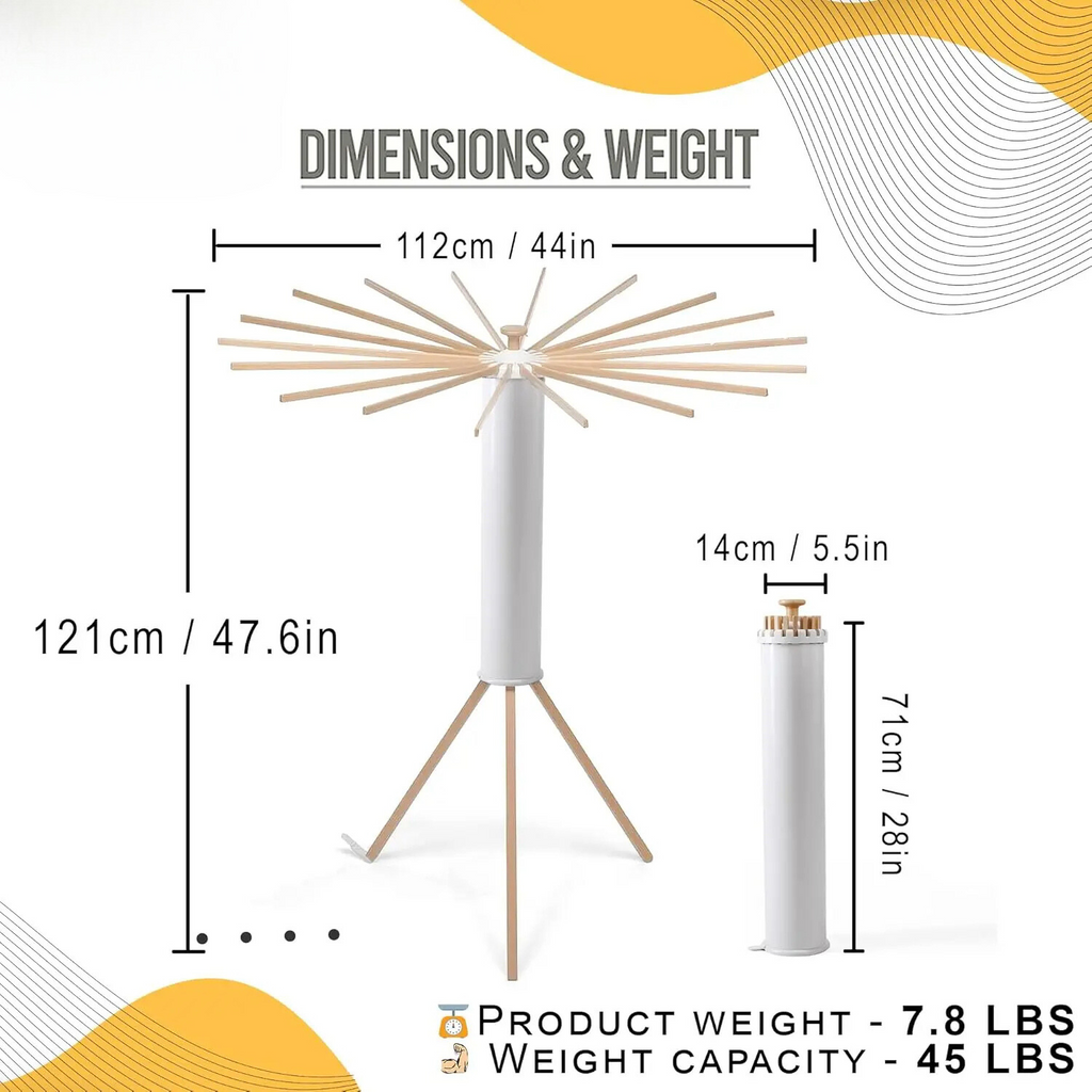 16-arm clothes drying rack for hanging multiple garments