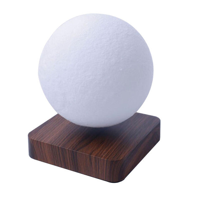 3D moon lamp with detailed lunar crater texture