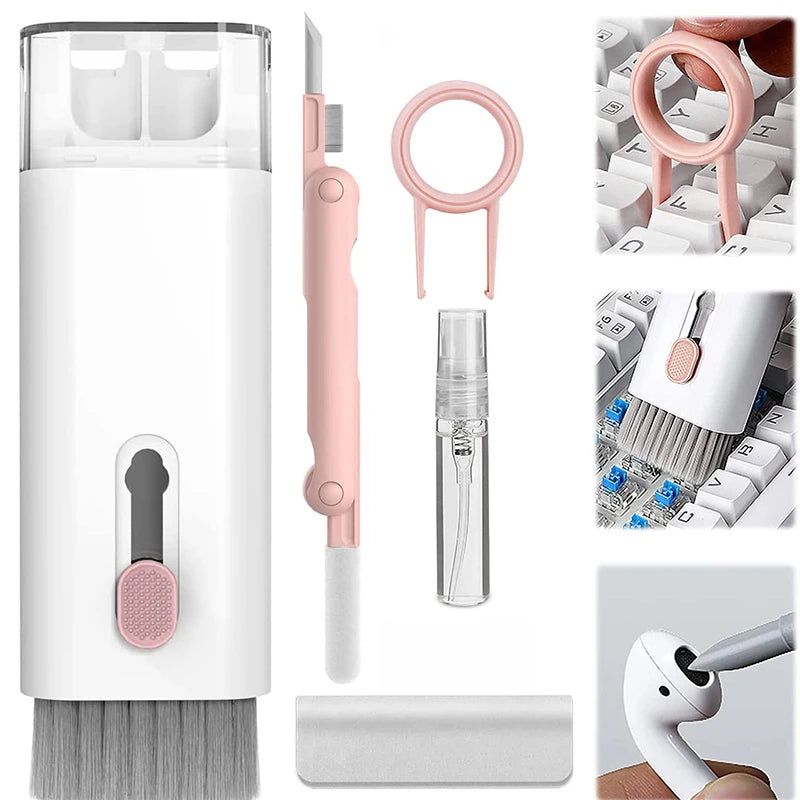 7-in-1 electronics cleaning kit for keyboards earbuds and screens