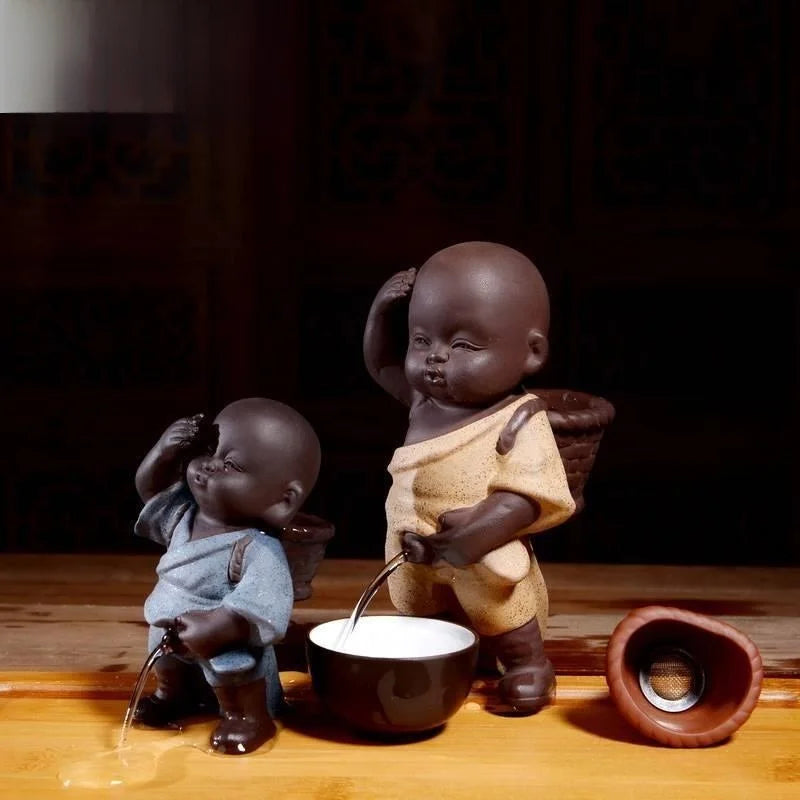 Traditional Peeing Boy Tea Pet | Handmade Gongfu Tea Ceremony Decoration