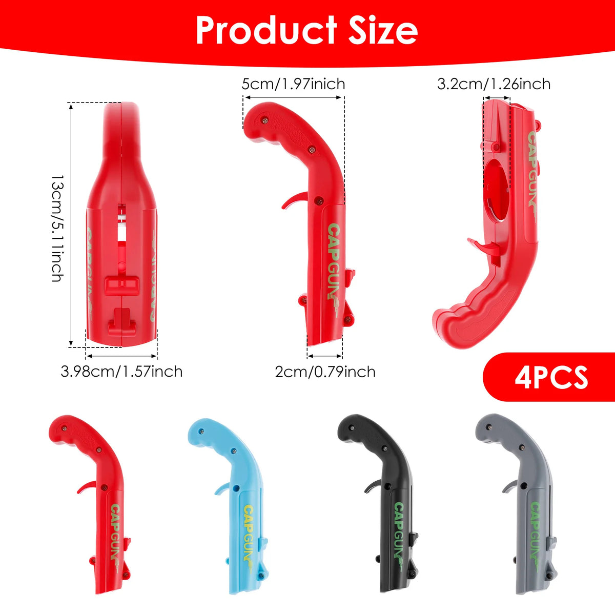 Fun bottle cap launcher and bottle opener