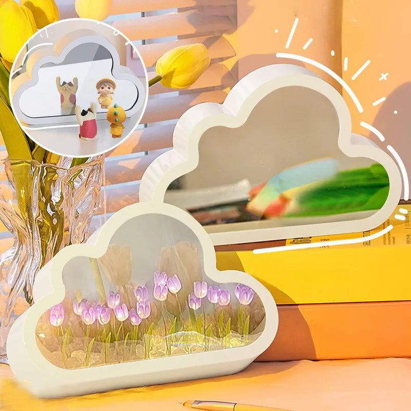 Cloud flower night light for bedroom decor