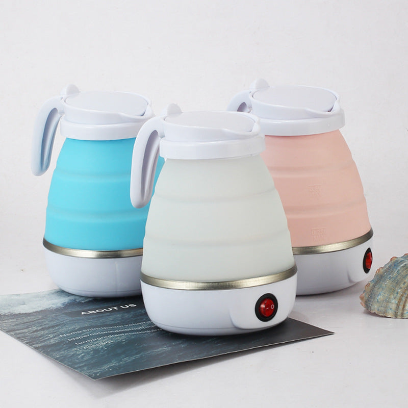 Collapsible travel electric kettle with compact portable design