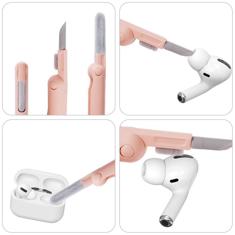 Cleaning tool for wireless earbud charging cases