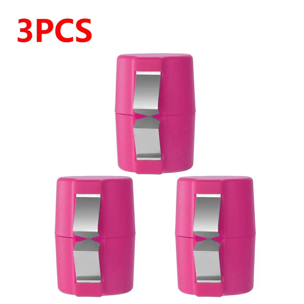 Eggshell opener set available in yellow red and purple