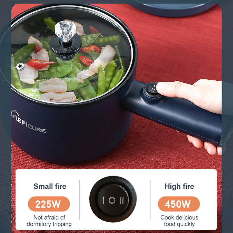 Single layer mini electric hot pot for everyday cooking
