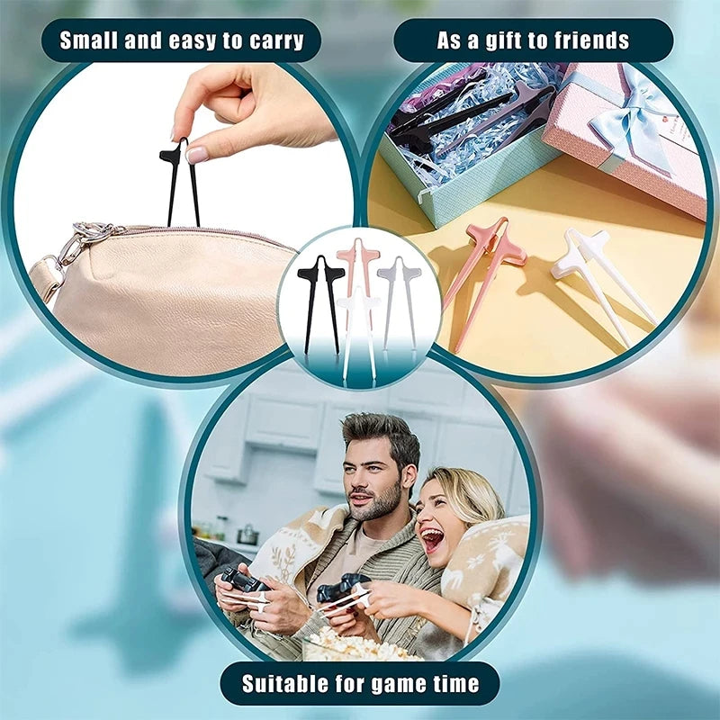 Product advertisement with text on carrying ease, gift suitability, and gaming compatibility.