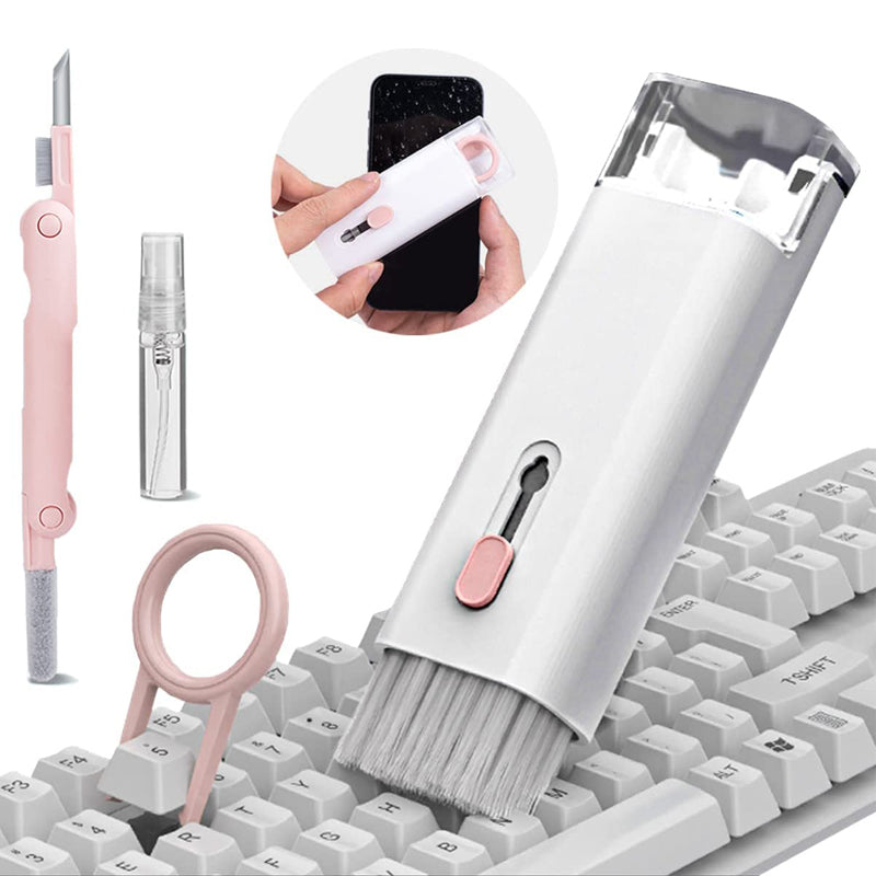 Keyboard cleaning kit with brush and keycap puller
