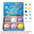 Kids bath bomb gift box with colorful bath bombs