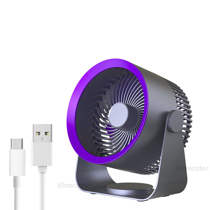 Portable electric fan for home office and desk