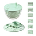 5L salad spinner and vegetable slicer available in green