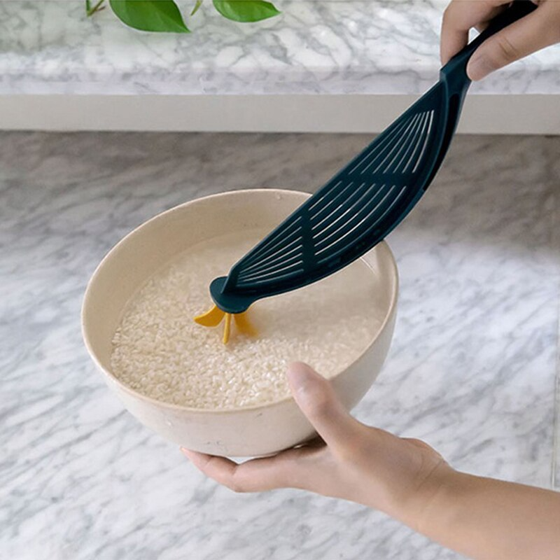 Space-saving kitchen pot strainer in multiple colors